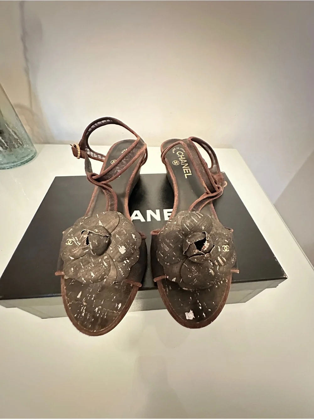 CHANEL strappy sandals